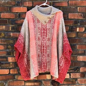 Caslon Nordstrom Cowl Neck Poncho NWT | Sz S